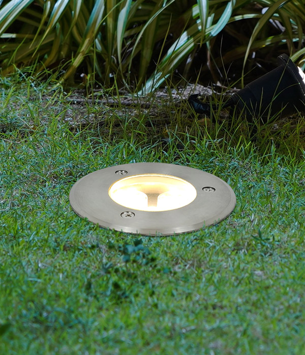 콤마 원형3구 지중등 (LED 3W) 지중매입등 220V