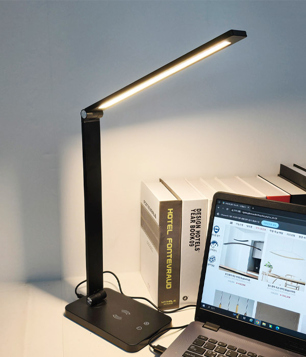 리플 학생스탠드 서재 독서등 (화이트, 블랙)