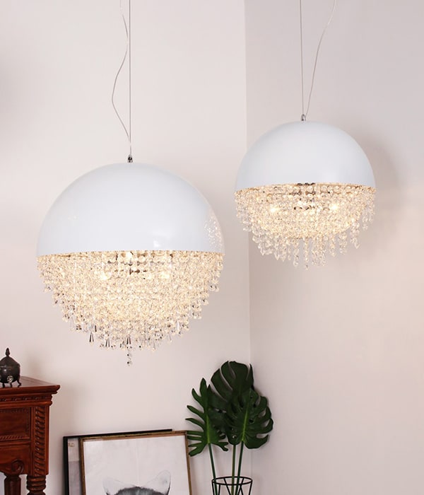 W 까르미 크리스탈 식탁등, 인테리어 펜던트 Ø300, Ø400, Ø500